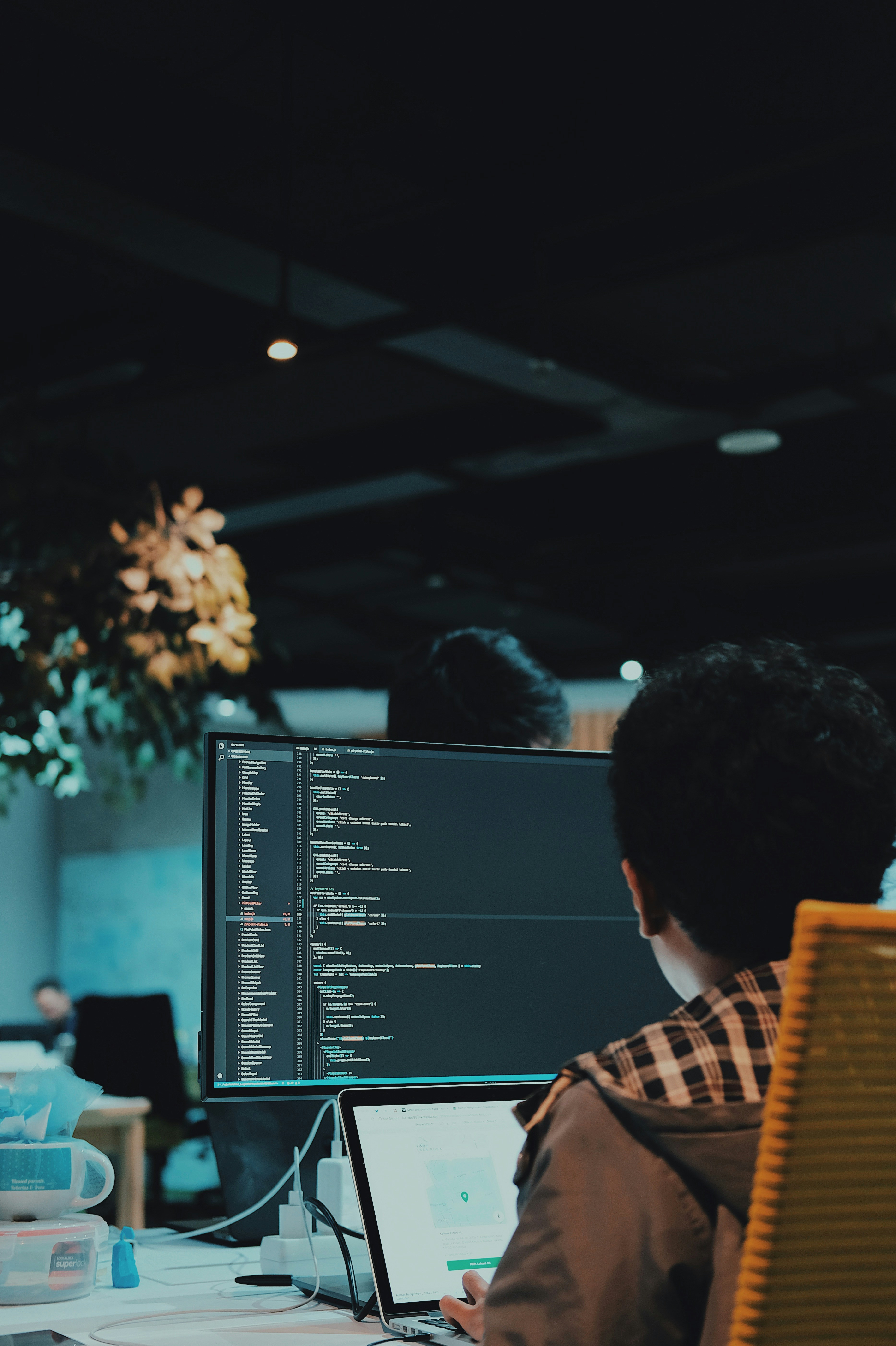 Developers working in an office